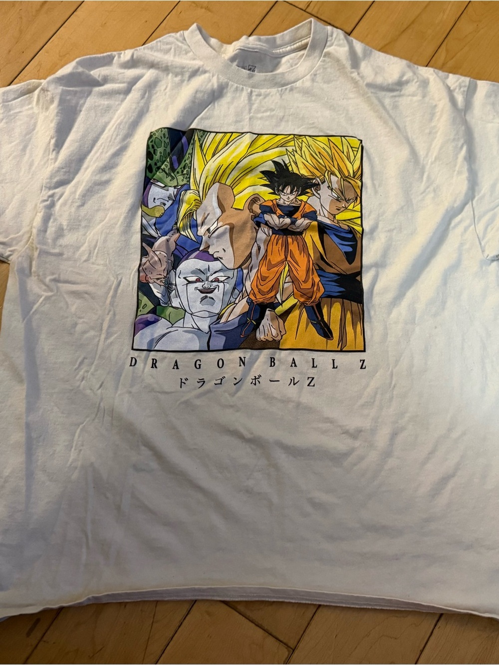Dragon Ball Z Graphic Tee - White Crewneck Shirt
